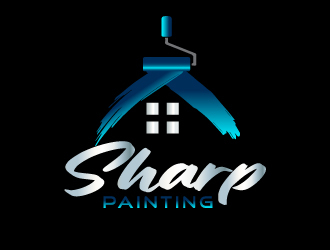 Sharp Painting  logo design by Marianne
