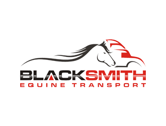 Blacksmith Equine Transport logo design by Rizqy
