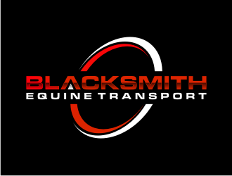 Blacksmith Equine Transport logo design by puthreeone