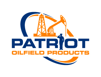 PATRIOT OILFIELD PRODUCTS logo design by Kirito