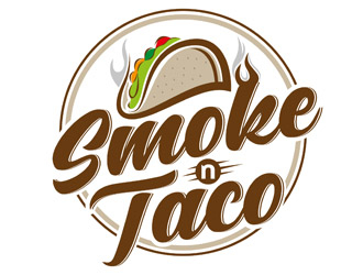 Smoke n Taco  logo design by DreamLogoDesign
