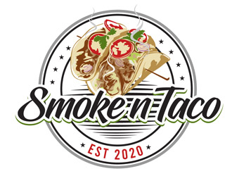 Smoke n Taco  logo design by DreamLogoDesign