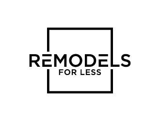 Remodels for Less logo design by denfransko