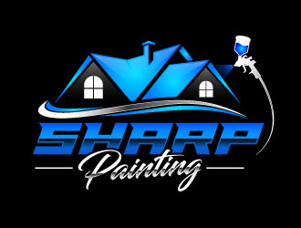 Sharp Painting  logo design by daywalker