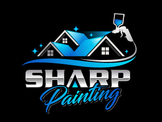 Sharp Painting  logo design by jaize