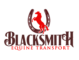 Blacksmith Equine Transport logo design by ElonStark