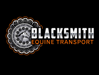 Blacksmith Equine Transport logo design by LucidSketch