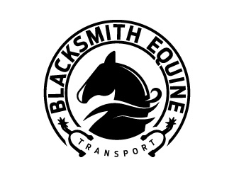 Blacksmith Equine Transport logo design by dgawand