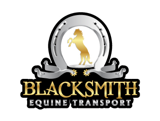 Blacksmith Equine Transport logo design by Suvendu