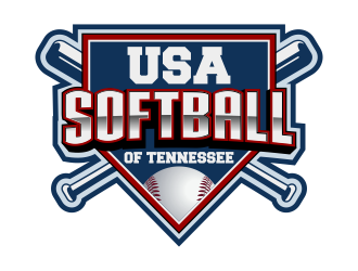 USA Softball of Tennessee logo design by Kruger