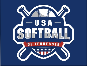 USA Softball of Tennessee logo design by Mardhi