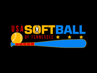 USA Softball of Tennessee logo design by pilKB