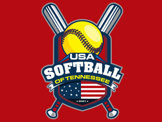 USA Softball of Tennessee logo design by DreamLogoDesign