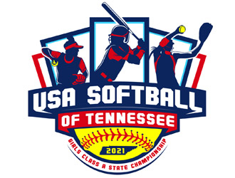 USA Softball of Tennessee logo design by DreamLogoDesign