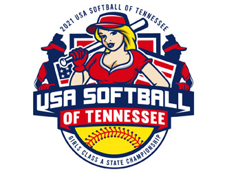 USA Softball of Tennessee logo design by DreamLogoDesign