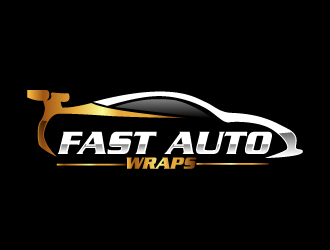 Fast Auto Wraps logo design by ElonStark