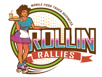 Rollin Rallies logo design by DreamLogoDesign