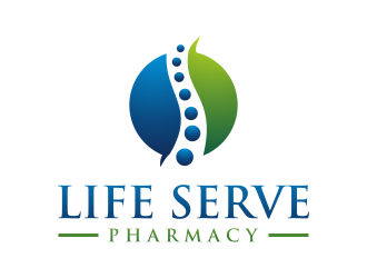 Life Serve Pharmacy logo design by p0peye