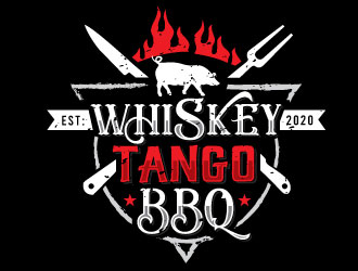 Whiskey Tango BBQ logo design by Conception