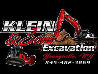 Klein & sons Excavation logo design by Suvendu
