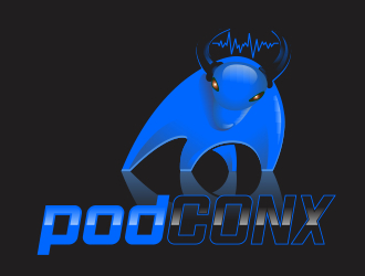podconx logo design by rokenrol