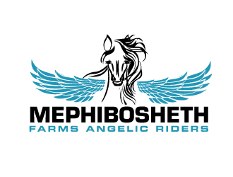 Mephibosheth Farms Angelic Riders logo design by ElonStark