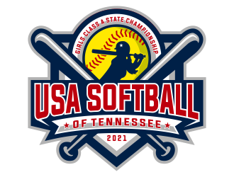 USA Softball of Tennessee logo design by jm77788