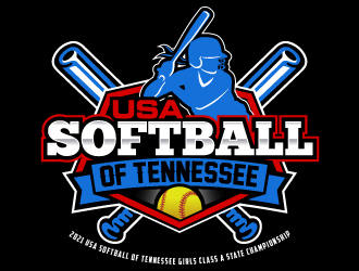 USA Softball of Tennessee logo design by LucidSketch