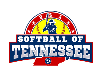 USA Softball of Tennessee logo design by Suvendu