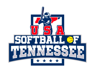 USA Softball of Tennessee logo design by Suvendu
