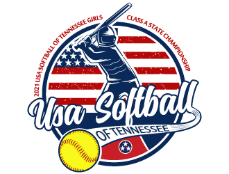 USA Softball of Tennessee logo design by Suvendu