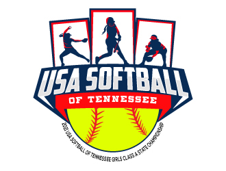USA Softball of Tennessee logo design by Suvendu