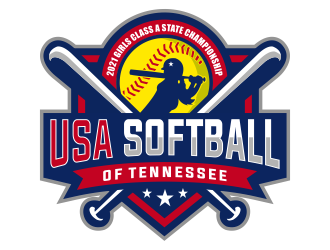 USA Softball of Tennessee logo design by jm77788
