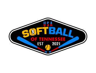USA Softball of Tennessee logo design by pilKB