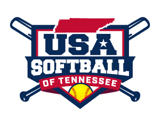 USA Softball of Tennessee logo design by jaize
