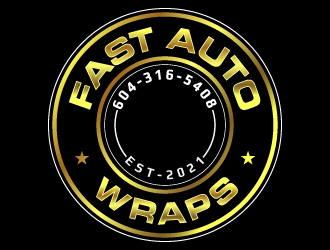 Fast Auto Wraps logo design by LucidSketch