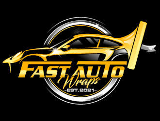 Fast Auto Wraps logo design by Suvendu