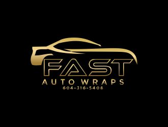 Fast Auto Wraps logo design by MUNAROH