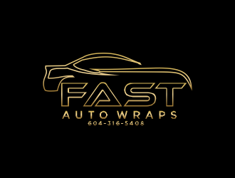 Fast Auto Wraps logo design by MUNAROH