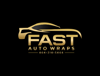 Fast Auto Wraps logo design by MUNAROH