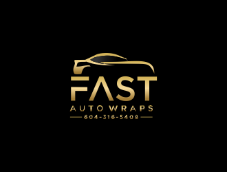 Fast Auto Wraps logo design by MUNAROH