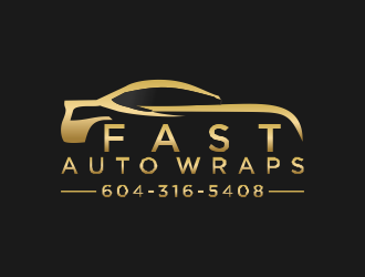 Fast Auto Wraps logo design by MUNAROH