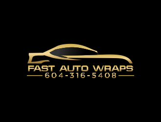 Fast Auto Wraps logo design by MUNAROH