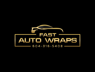 Fast Auto Wraps logo design by MUNAROH