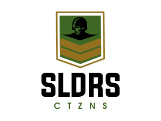 SLDRS   CTZNS (soldiers and citizens) logo design by JessicaLopes