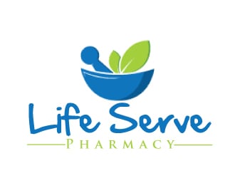 Life Serve Pharmacy logo design by ElonStark