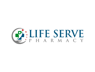 Life Serve Pharmacy logo design by Humhum