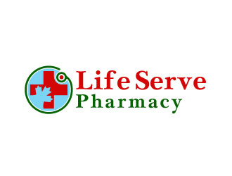 Life Serve Pharmacy logo design by Webphixo