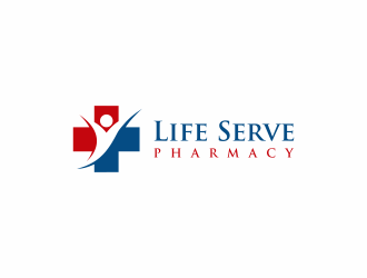 Life Serve Pharmacy logo design by mukleyRx