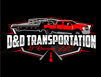 D&D Transportation & Recovery, LLC logo design by ElonStark